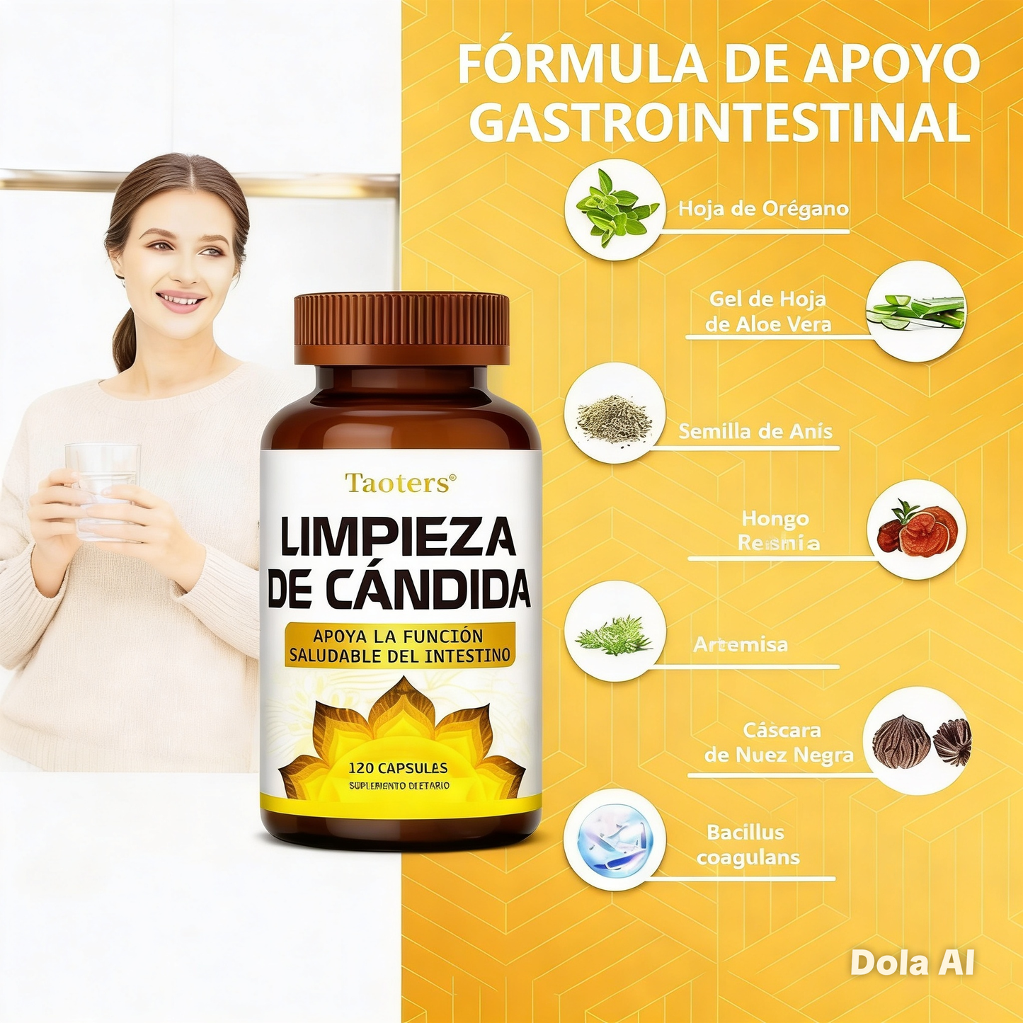 CANDIDA CLEANSE (60 CAPSULAS) SUPLEMENTO