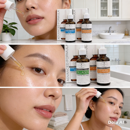 KIT SERUM- ACIDO HIALURONICO-VITAMINA C-COLAGENO