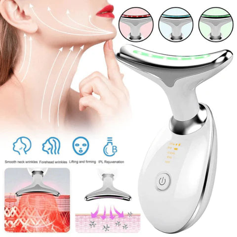 Masajeador Facial LED 3 en 1 – Rejuvenece tu piel desde casa ✨