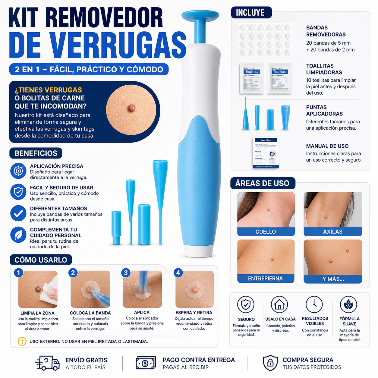 Kit Eliminador de Verrugas – Cuida tu piel desde casa ✨